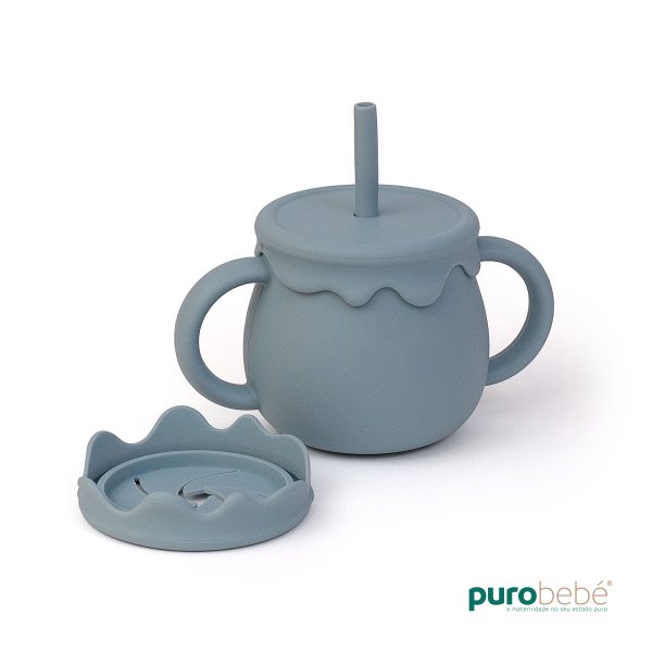 Copo 3 em 1 em Silicone para Bebé