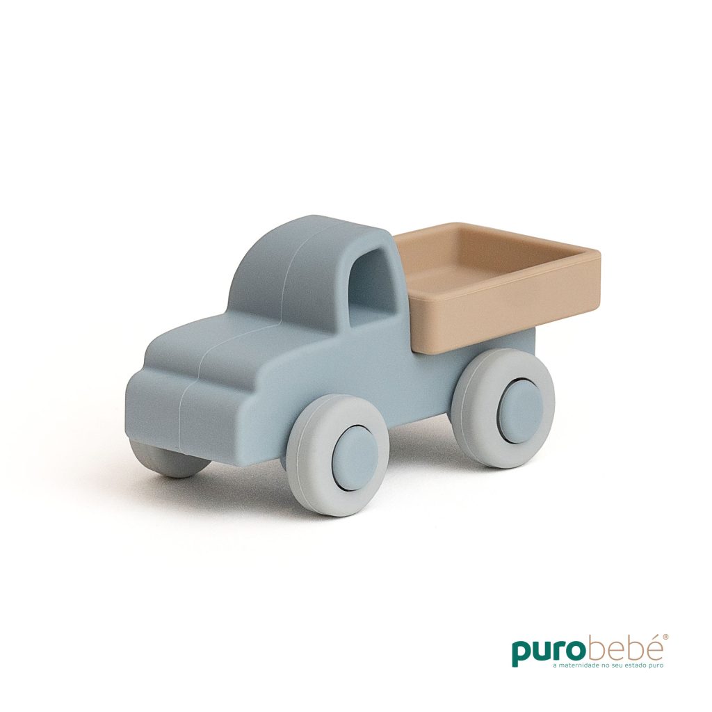 Carro e carrinha em silicone azul – PuroBebé