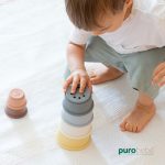 Conjunto de copos de empilhar em silicone colorido – PuroBebé
